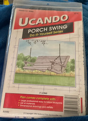 PORCH SWING Blueprints UCANDO Design from National Plan Service #B2082 NIP