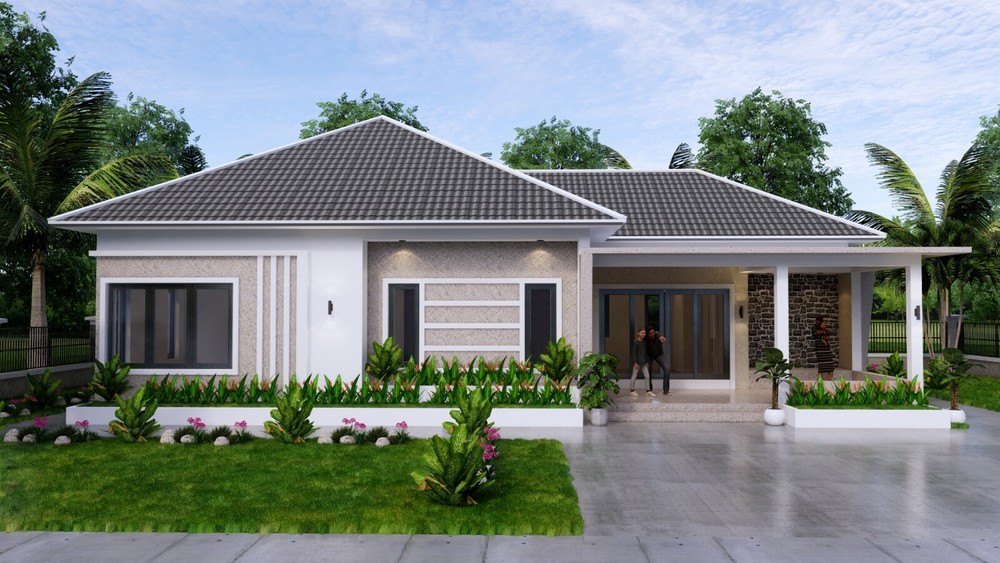 49×30 Feet House Design Plan 15×9 Meter with 3 Beds PDF Plan (A4 Hard Copy)