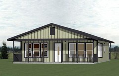 28×34 House — 2 Bedroom 2 Bath — 952 sq ft — PDF Floor Plan — Model 1C