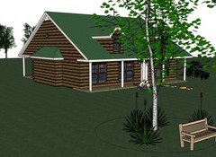 Beth_1466G-2 log covered house 3 bed rm. / 2 bath ,3 car garage PDF