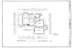 Brick Bungalow, Small Home Design, 2 bedrooms, printed architectural plans