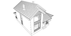 40’x45’ 3 Bed, 3 Bath Modern Cottage Architectural Build Plans PDF Download.