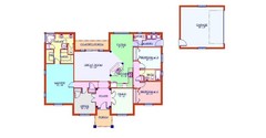 Bungalow 11 – 2008 sqft Brick house plans