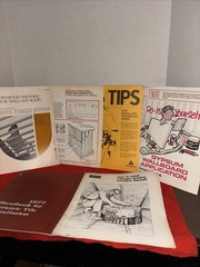 Vintage Lot Of Building Instructions- Roof-walls-siding- Tile- Estate Find