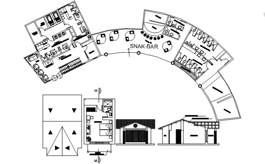 Enhance Your Resort’s Ambiance – Top-View Bar Plan for Sale!