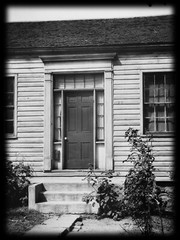 Wood and Stone Colonial Style cottage, historic house plans, walk out basement