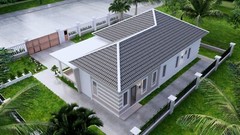 49×30 Feet House Design Plan 15×9 Meter with 3 Beds PDF Plan (A4 Hard Copy)