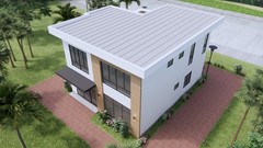 30×36 Ft House Plans 3d 9×11 Mt 4 Beds 4 Baths Hidden Roof CAD PDF &A4 Hard Copy