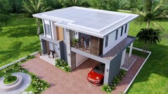 36×23 Feet House Plan 11×7 Meter 3 Bed 3 Baths Terrace Roof (A4 Hard Copy)