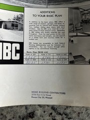 Vintage 1959 Luxury MCM Home Plan Catalog Prices Home Building Contractors KC MO
