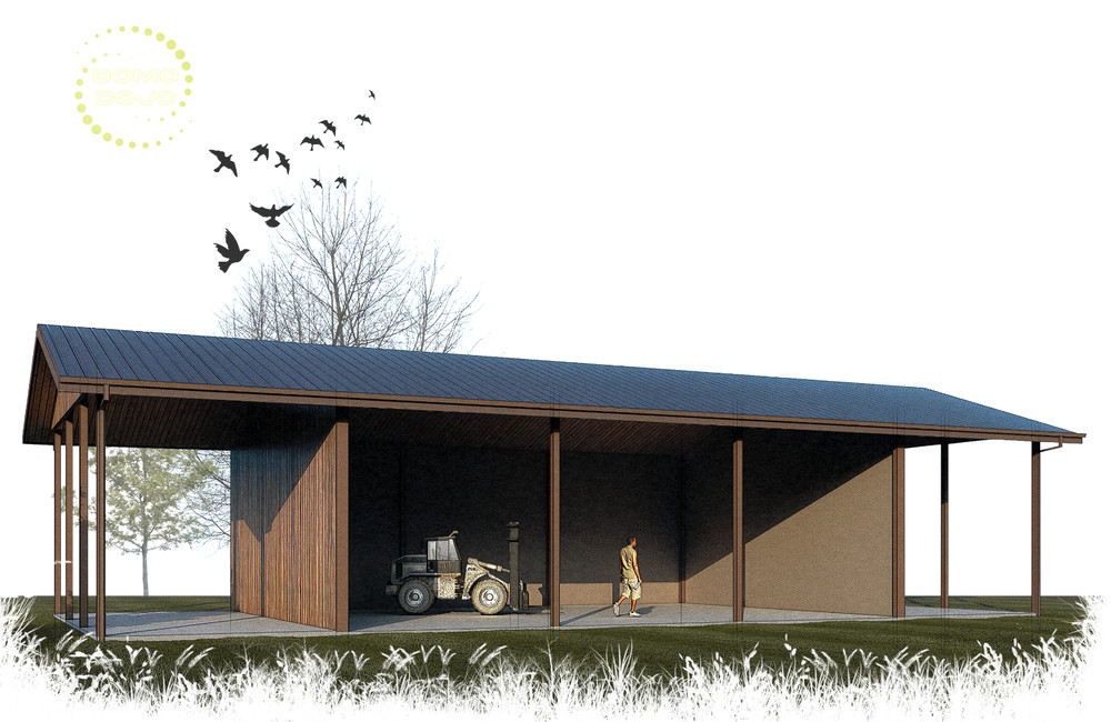 Wooden Warehouse Agricultural Building Plans – PDF Downloadable Blueprint