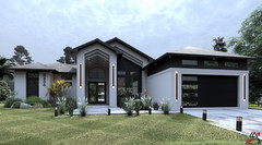 BLUEPRINTS CONTEMPORARY HOUSE PLAN ARCHUP #117