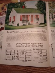 2 “ALADDIN READI-CUT HOMES”. HOUSE PLANS “PRE-CUT” & SHIPPED-HOME KIT 1949 1951