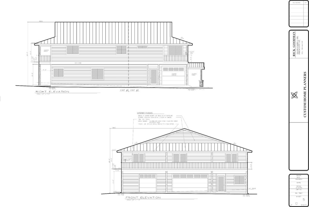 2 story Duplex – 5+ Bed – 4+ Bath – 5,205 SF – Drawings and House Plans pdf