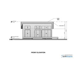 22×28 Lean Modern Cabin Custom Architectural Plans 616SF – PDF Download