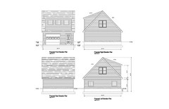 20’X24′- 24’X20′ TWO CAR GARAGE PLANS GABLE DORM ROOF GARAGE PLAN 18-2024GBL-D-5