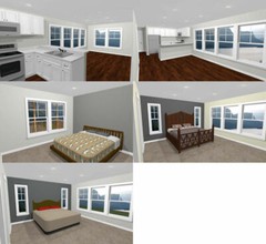 44×48 Apartment with 2-Car 1-RV Garage – PDF FloorPlan – 1,645 sqft – Model 5N