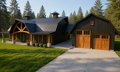 2400 Sqft Modern Barndominium 4bd/2.5ba/2 car garage – Arch Plans – PDF