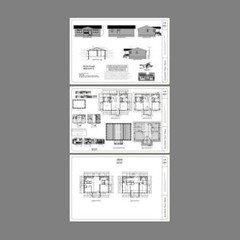 36×24 House — 2 Bedroom 2 Bath — 864 sq ft — PDF Floor Plan — Model 1E