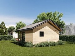 Wood Construction Tiny Home Building Plans – 18′ x 18′ – 324sqft