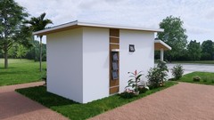 10×20 Ft Small House Plan | 1 Bed 1 Bath | 3x6m PDF + A4 Hard Copy and Cad files