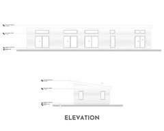 Modern Cabin House, 20′ x 70′, 1400 Sq Ft, 3 Bed 2 Bath, Architectural Plans