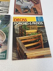 Deck Building Plans Guides Lot DIY Home Improvement Porches Patios Ortho Books