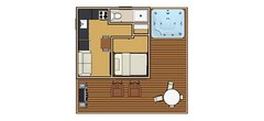 209sqft – 14’3×14’8 one bedrm/one bath- Tiny House design – us/metric-ala cart-
