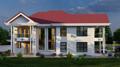 Elegant 4-Bedroom Two-Story House Plan