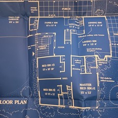HOUSE OF THE WEEK STUDY PLAN. VINTAGE AP NEWSFEATURES, ARCHITECT DESIGNED HOUSES