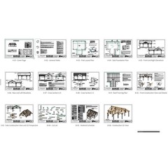 Outdoor Living Pavilion Plan-707 Sf Backyard Patio Designs