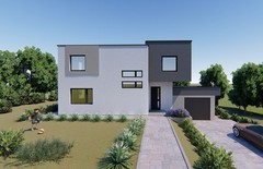 Modern 4 Bedroom 2 Bathroom House Floor Plan Blueprints, 161.62m2/1739sqft