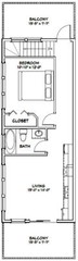 36×40 Apartment with 1-Car 1-RV Garage — PDF Floor Plan — 821 sqft — Model 1G