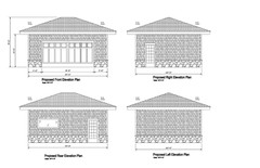 20’X24′- 24’X20′ TWO CAR GARAGE PLANS GABLE DORM ROOF GARAGE PLAN 19-2024GBL-7