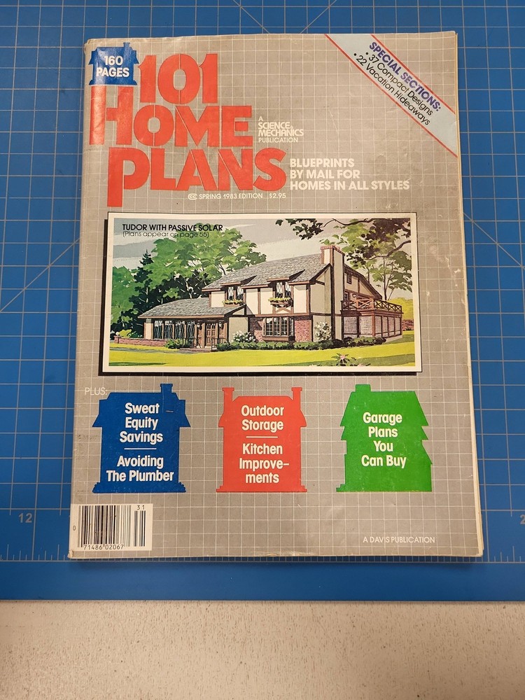 101 Home Plans Spring 1983 Edition Science & Mechanics Blueprints House Designs