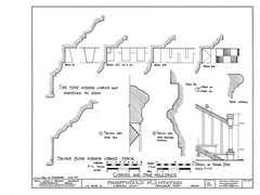 Architectural Home Plans, Prestwould Virginia Plantation Mansion w/ cottages