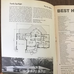 1982 Vintage Contemporary House MCM BEST HOME floor Plans Book SEE INDEX