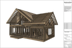 45’x32’ 5 Bed, 3 Bath Two-Story House Architectural Build Plans PDF.