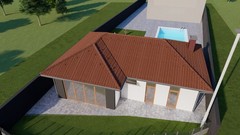 Modern Vacation Cabin House Plans 1215sqft / 112m2, Architectural plans digital
