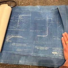Vtg 1918 AT&SF Santa Fe Building Blueprints Railroad Memorabilia Kansas ~16 pgs