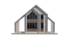 40’x52′ 2-Story, 4 Bed, 3-Bath Cozy Barnhouse Architectural Plans PDF Download.