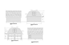 24X24 TWO CAR GARAGE PLAN POLE BARN CONSTRUCTION GAMBREL DWG 17-PB2424-GMB-1 26