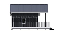 Cozy Charming Tiny House 2 Bed, 1 Bath Architectural Build Plans PDF Download