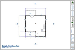 24′ x 30′ Forest Ridge Cabin Timber Frame Plan Set