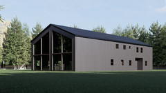 Barndominium, 3 Beds 3.5 Bath with balcony, 40’x80′ floor plan, (3200 SF) | PDF