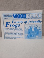 Better Homes and Gardens Wood Plans Family of Friendly Frogs OFS #1076 Uncut