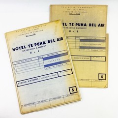 1973 Architectural Blueprints Hotel Te Puna Bel Air Tahiti French Polynesia