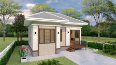 Custom Small House Plan 7×6 Meter 23×20 Feet 2 Beds 1 Bath Hip (A4 Hard Copy)