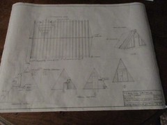 A-FRAME CABIN PLANS HAND-DRAWN ARCHITECTURAL COPIES 1200 SQ FT. CHEF’S KITCHEN
