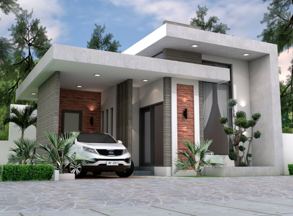26×33 Feet House Plans 8×10 Meter 2 Bedrooms Terrace Roof PDF (A4 Hard Copy)